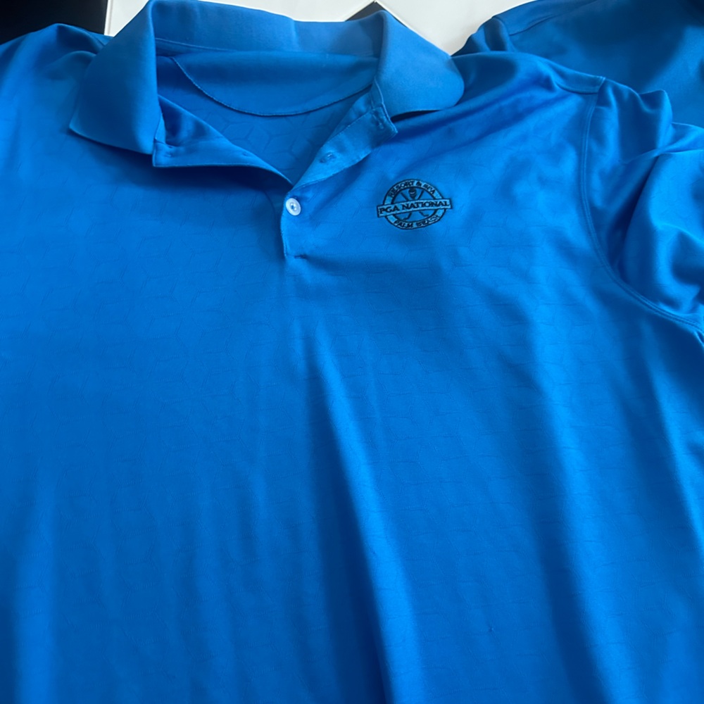 2 Nike Golf Polos in Large and 1 Large Under Armor Golf Polo